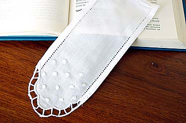 Hemstitch Polka Dots Bookmarks. Style 005 (12 pieces set)